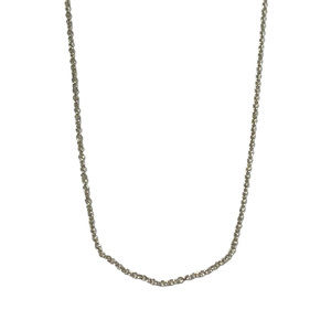 Tiffany Plain Chain Necklace Silver
